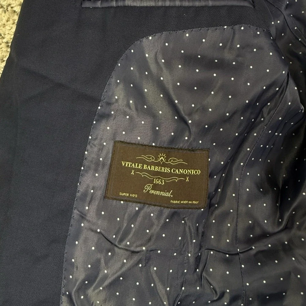 Suitsupply La Spalla Blazer Sport Coat Mens 34S Vitale Barberis Canonico Wool